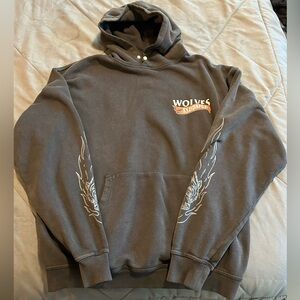 Till The Wheels Fall Off V2 “Pierce” Hoodie in Wolf Gray - M